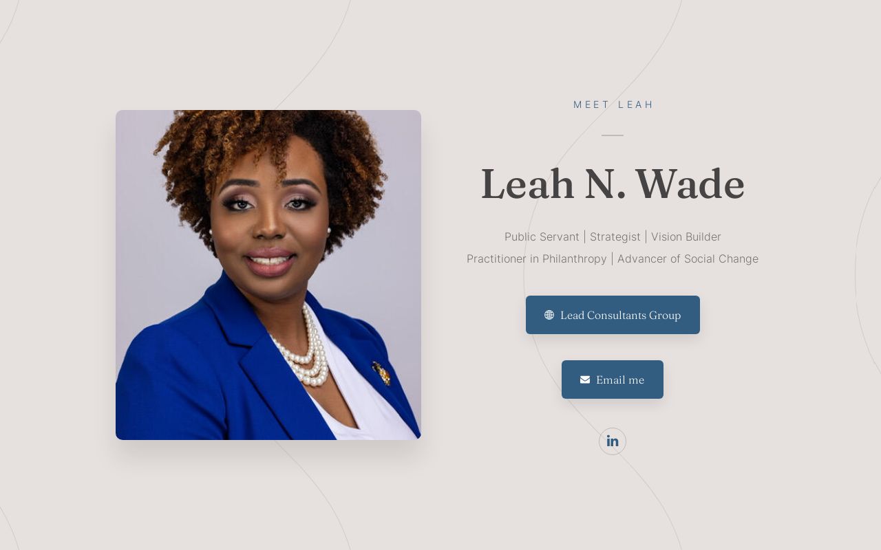 Meet Leah N. Wade